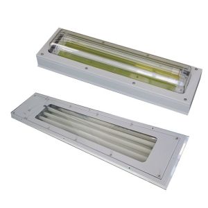 China Whole Plastic GRP Explosion Proof Fluorescent Light Fixture 100lm/w Luminous Efficiency 120-140° Beam Angle on sale