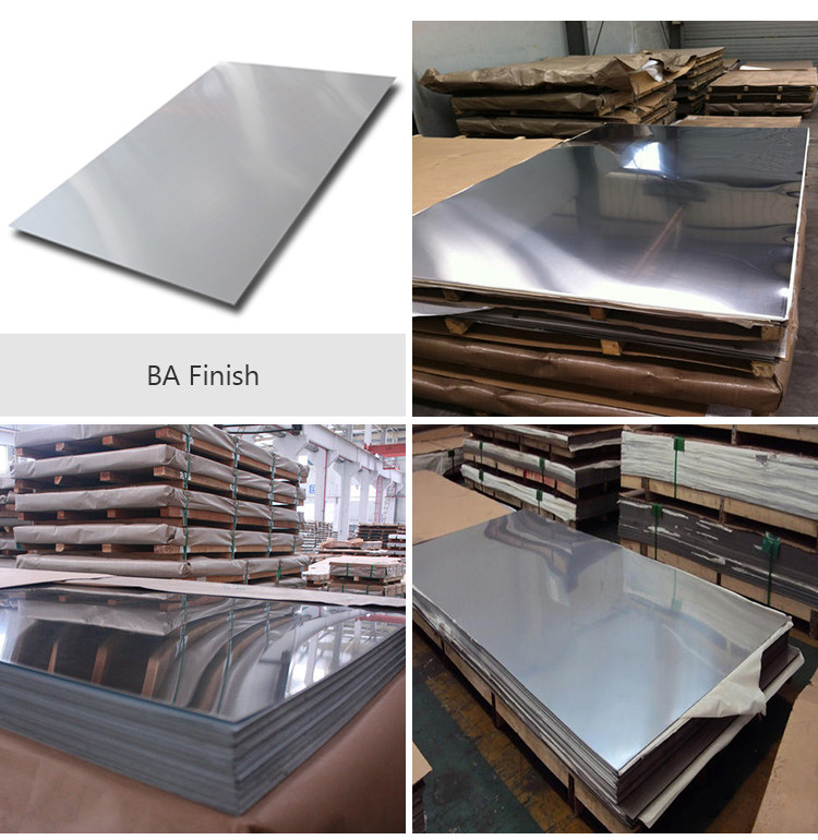 316L 304 Stainless Steel Sheet 2400 X 1200 Cold Rolled 1.2mm BA Cutting Size