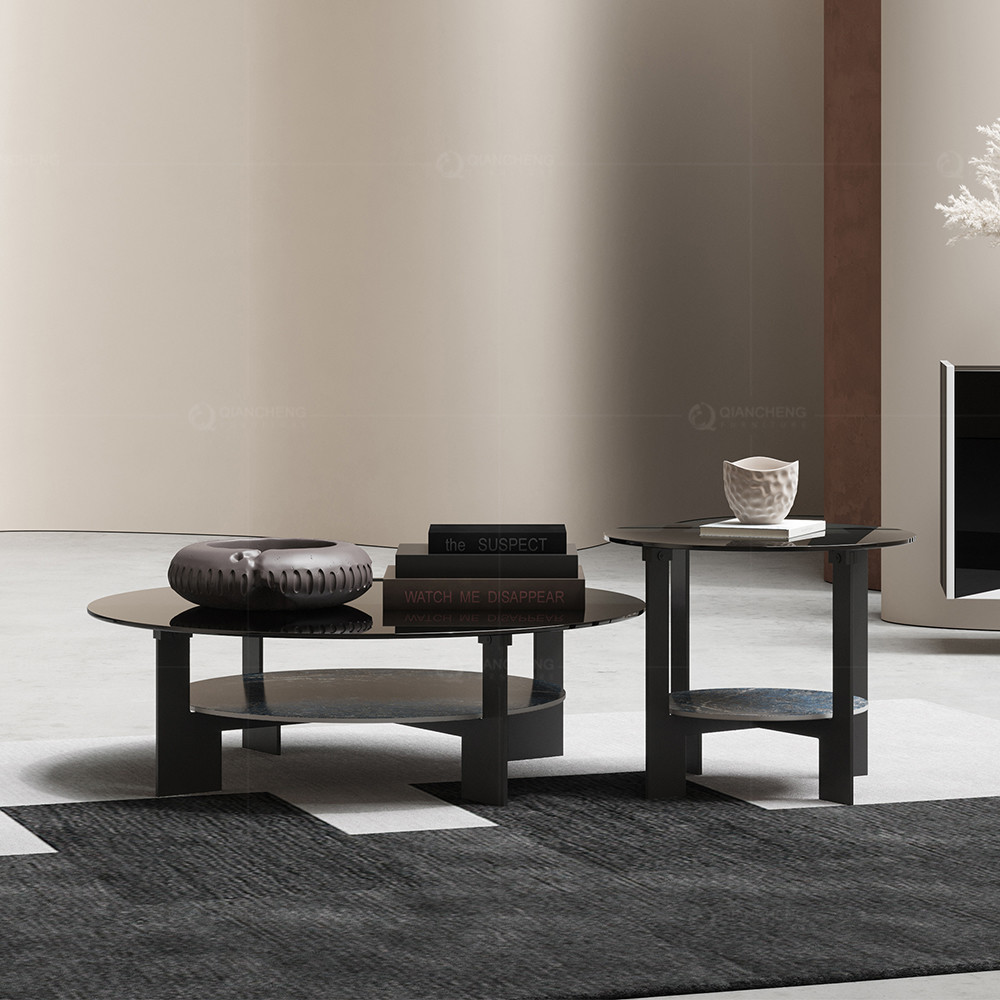 ODM Kitchen Stainless Steel Furniture Marble End Table Sets