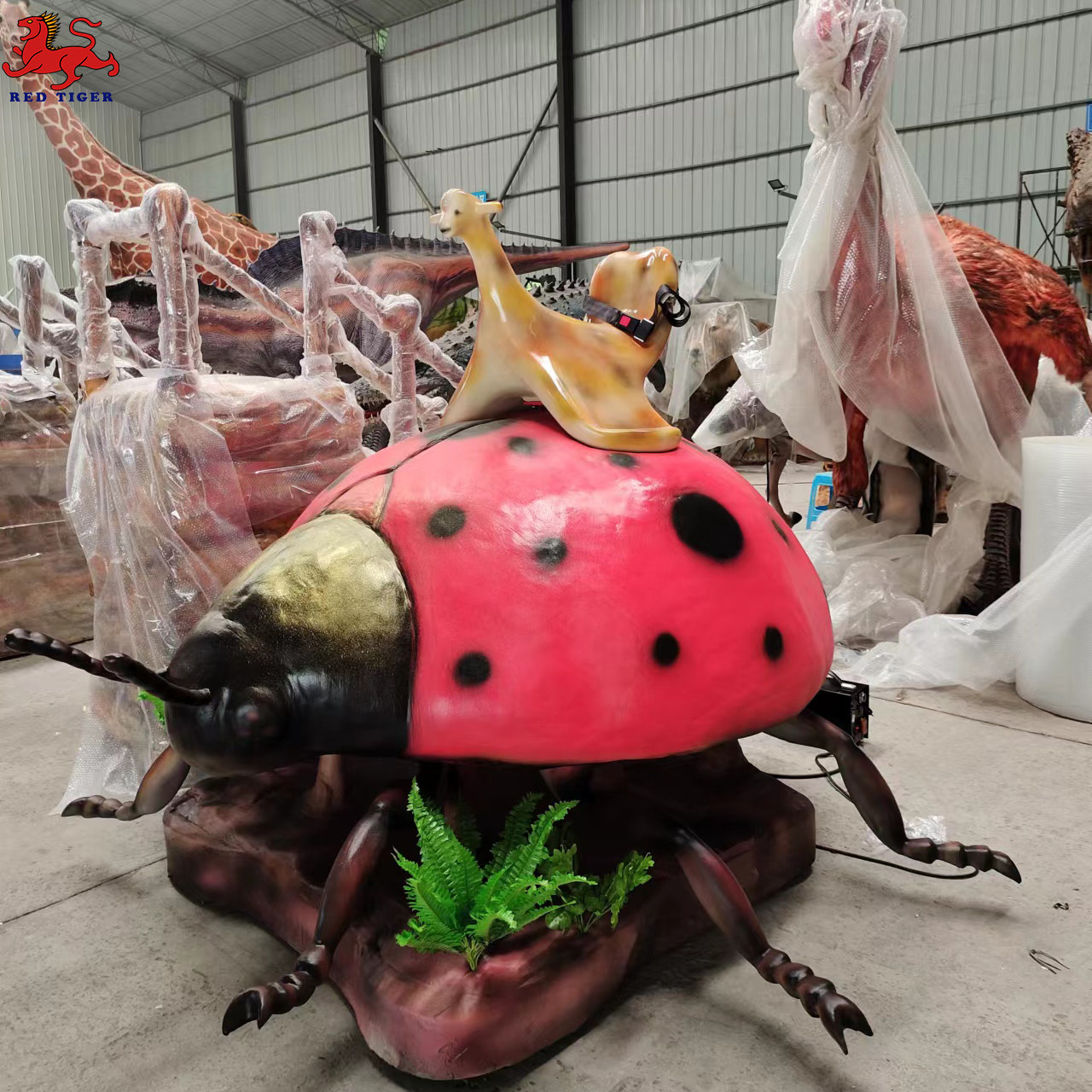 Dinosaur Theme Park Rides , Realistic Dinosaur Animatronic With Movement / Sound