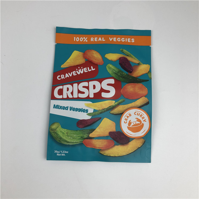 Custom Order Accepted Snack Chips Bag Packaging with Resealable and Screen Printing Features