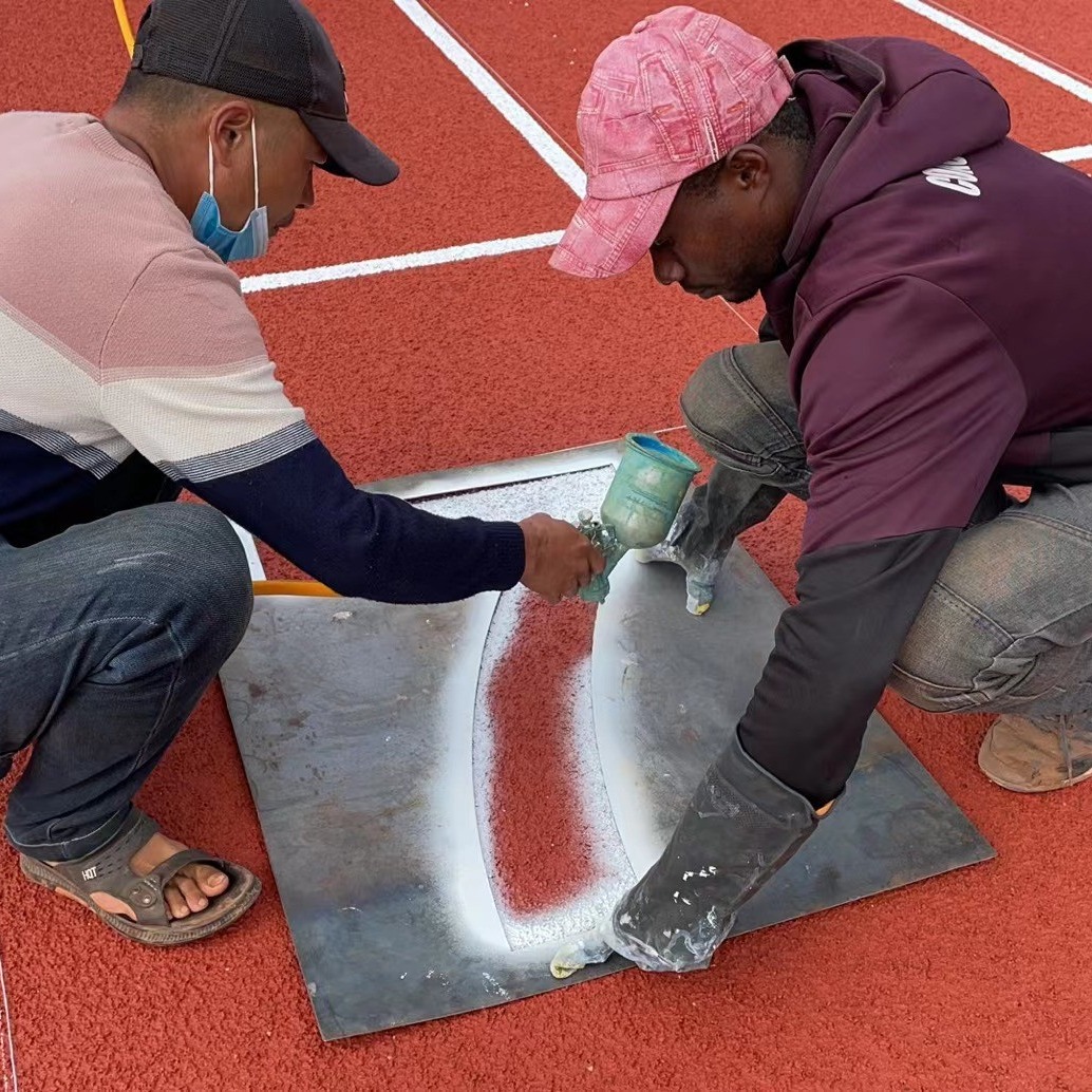 Rustproof Outdoor Sports Surfaces Permeable Athletic Running Track