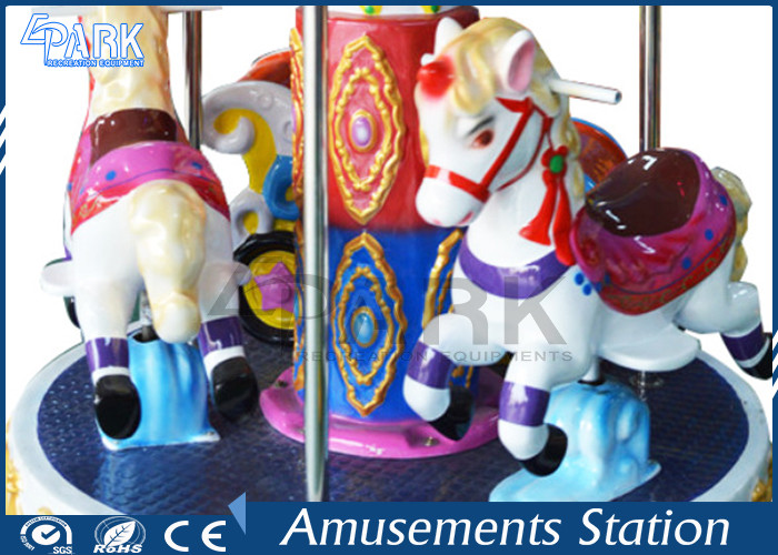 Indoor Playground Horse Carousel Kiddy Rinde Machine With 3 Different Seats