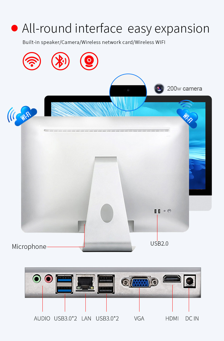 Output 12VDC 5.0A 60W I3 Desktop Computer Touch Screen
