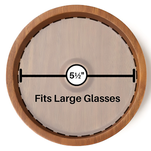 Margarita Salt Rimmer, Acacia Wood Glass Rimmer, Sugar and Salt Rimmer for Wide Glasses cup
