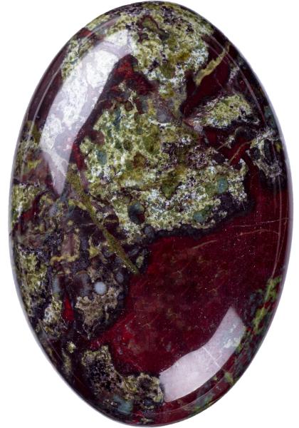 Natural Dragon Bloodstone Oval Shaped Craft Stone Dragon Bloodstone Palm