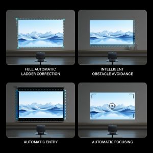 Dual Band Smart Mini Home Projector Portable 3.5inch LCD TFT Display