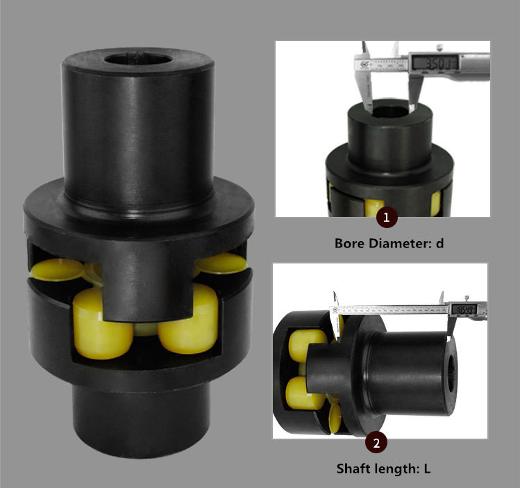 ML Plum Blossom Shape Flexible Shaft flange Coupling