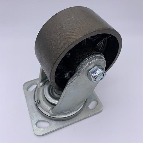 Quality 5 Inch Steel Swivel Plate Caster Wheels Industrial Caster for sale