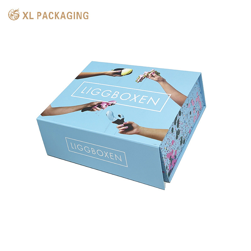 Luxury Rigid Cardboard Foldable Paper Boxes Magnetic Closure Shoe Packaging Box
