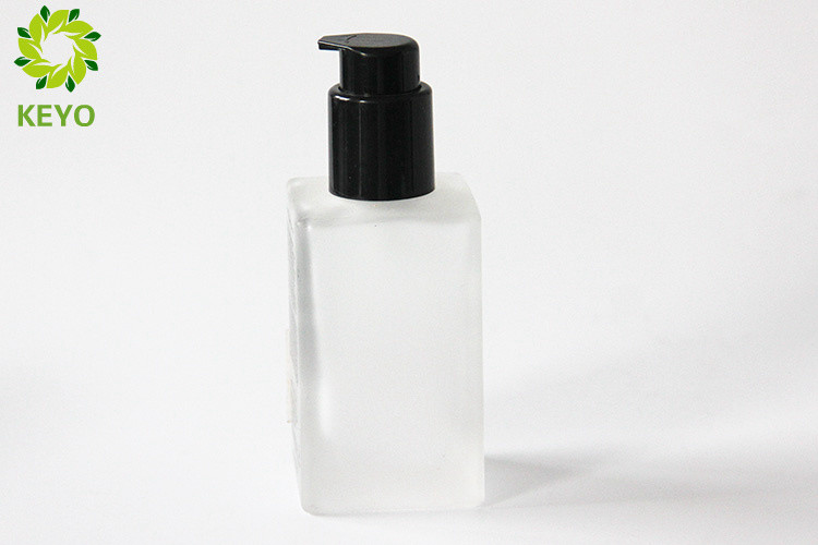 Frosted Glass Foundation Bottle , 120ml Liquid Foundation Pump Bottle