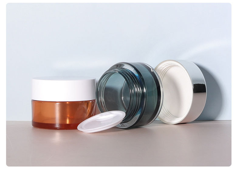 Logo Printing Customized Acrylic Cosmetic Pump Bottles for in Skin Care Cream 50g and 100ml Luxury Skincare Packaging Set