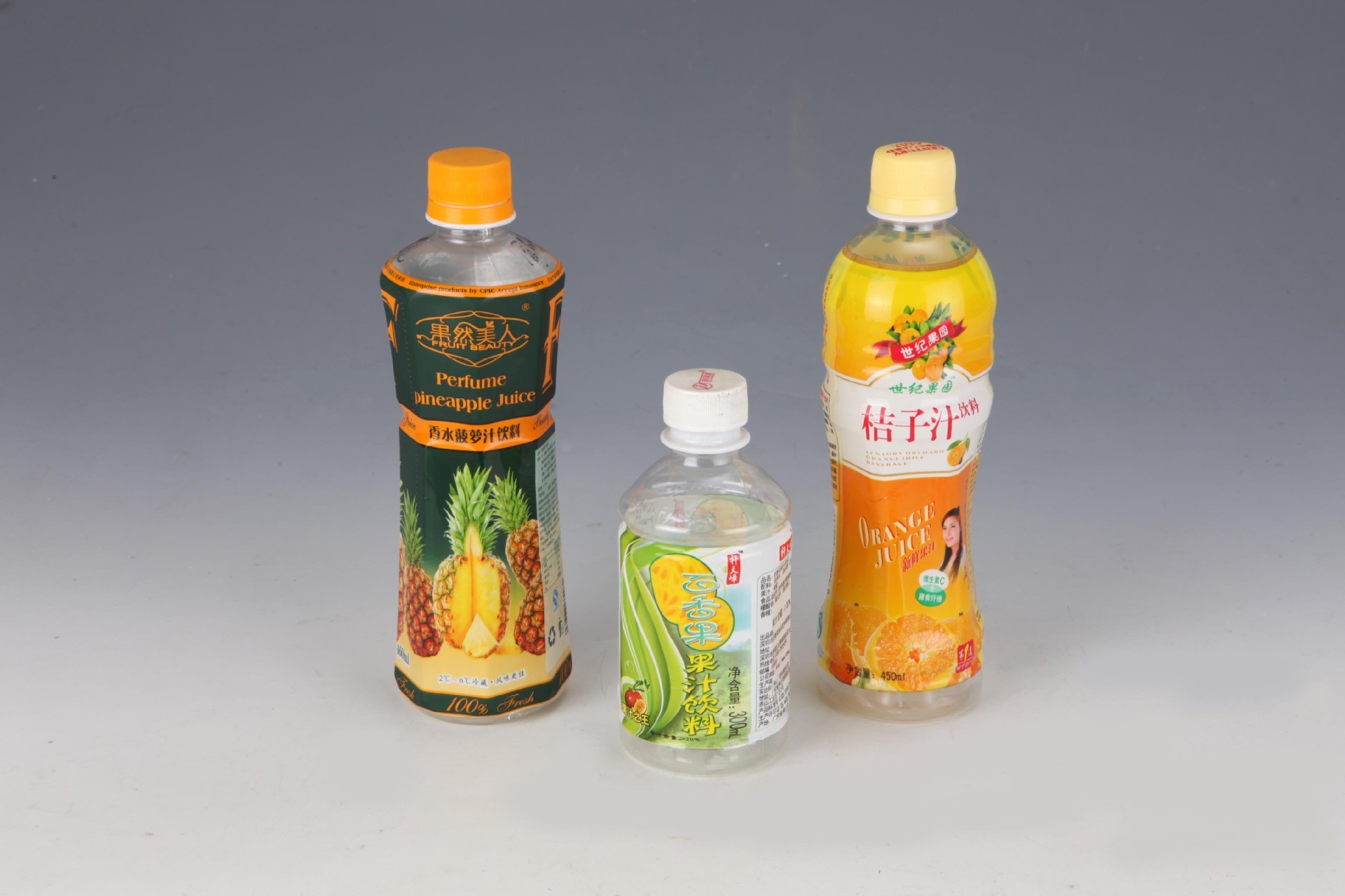 Customized Design PVC Heat Shrink Sleeve Labels For Juice Water Bottle Packaging