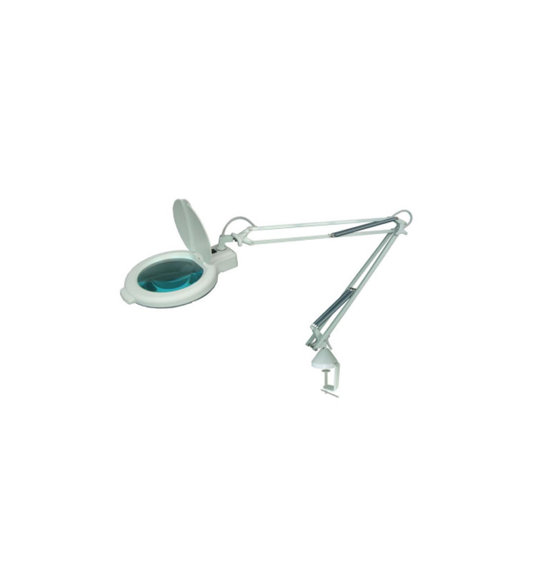 Clip On Led Magnifying Lamp 3X / 5X Diopter 220V 45" Arm Length For Jewelry