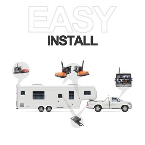 20dBm Digital Wireless Backup Camera Aluminum Alloy With LED Night Light