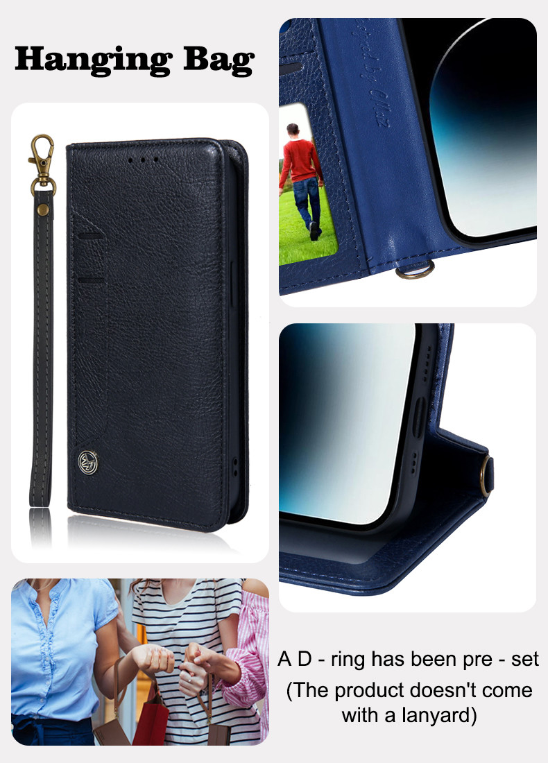 Custom Pu Leather Phone Wallet Stand For IPhone Cover Card Holder
