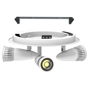 180 Degree Rotation COB Ra80 LED Track Spotlights IP20