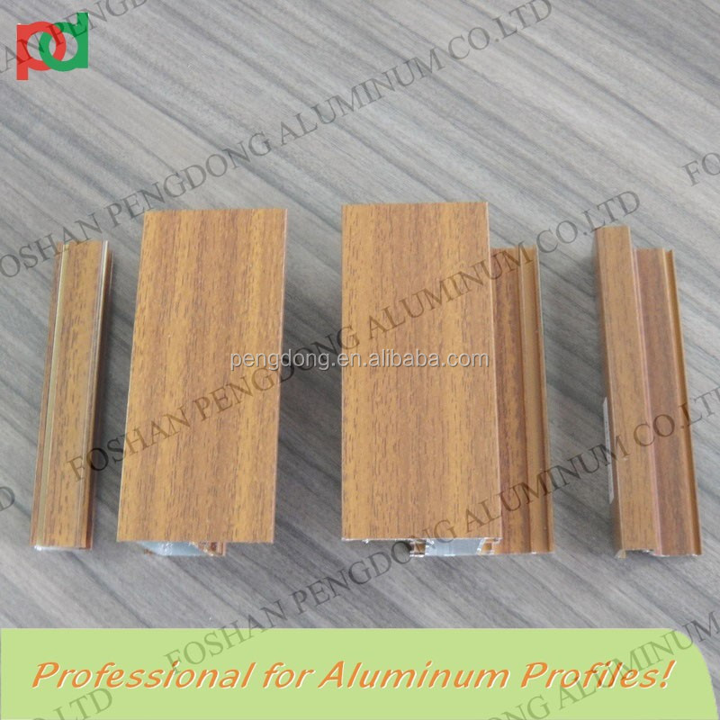 Wood Grain Aluminium Profile for window and door