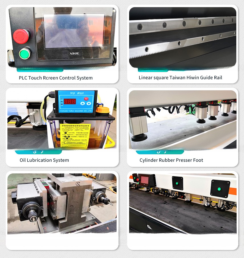 CNC Horizontal Woodworking Side Hole Drilling Machine For Wooden Furniture