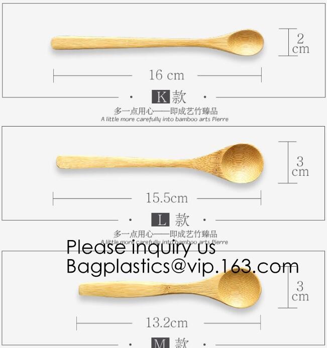 Disposable Catering Natural Knife, Fork And Spoon Bamboo Spoon,Reusable Eco Friendly Biodegradable Bamboo Cutlery Caddy