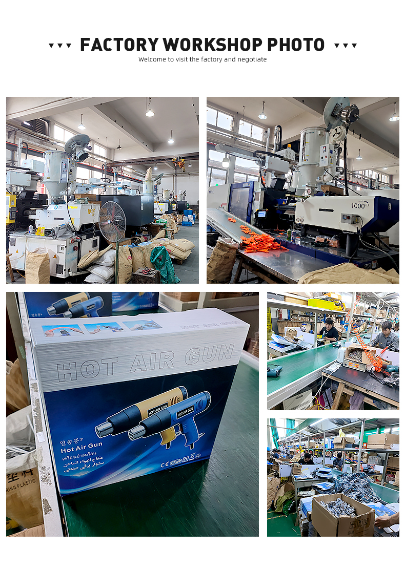 Versatile 220V Portable Hand Held Shrink Wrapping Machine with 2000W Hot Air Heat Gun