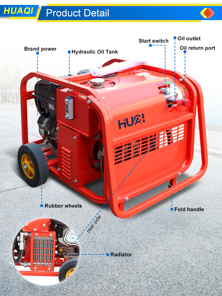 18L Hydraulic Tank Capacity Mini Petrol Engine Power Station for Flexible Applications