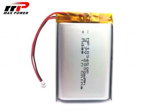 China MP103450P 2000mah 3.7V Li Polymer Battery With UL CE Approval on sale