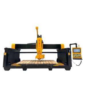 5-Axis CNC Bridge Saw Cutting Machine with 3400x2000mm Worktable and 0°-360°