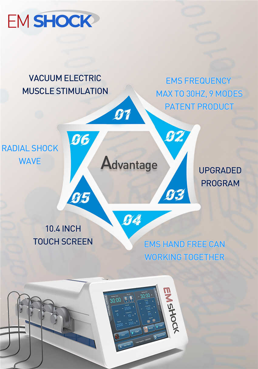 Portable Electrical Muscle Stimulator Machine , 5 Different Size EMS Slimming Machine