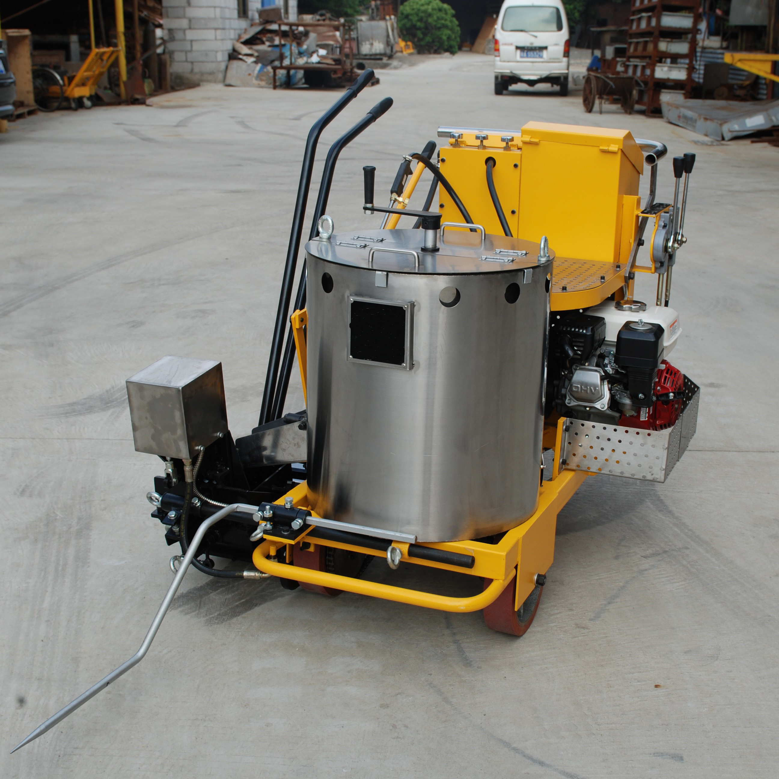 Thermoplastic Pavement Marking Equipment , Thermoplastic Road Line Marking Machine