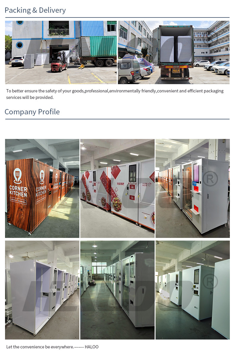 24h Self-Service Automatic Food Vending Machine With Microwave Heating