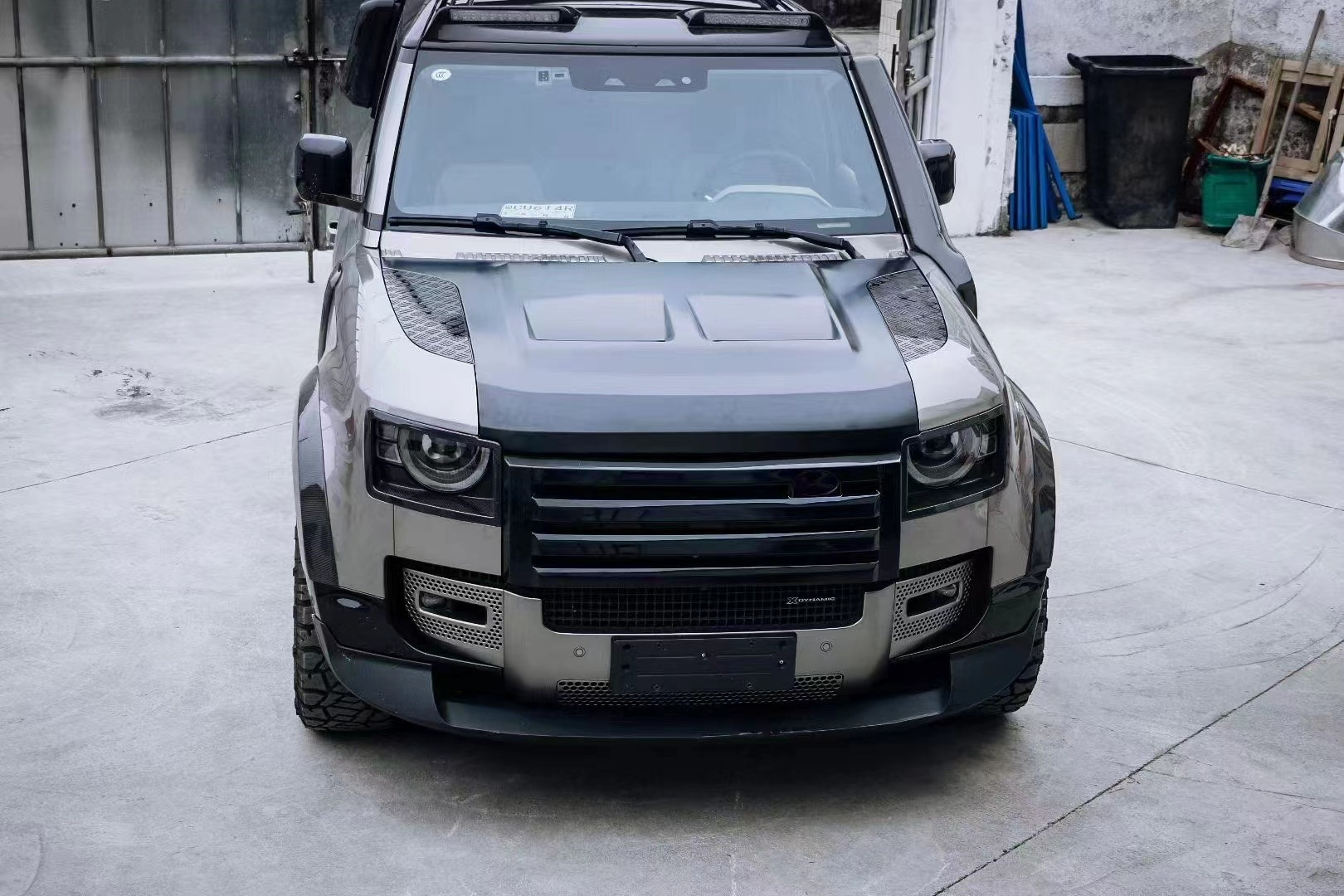 Carbon Fiber Hood for Land Rover Defender Carbon Fiber Material Defender Upgraded SVR Style Cover