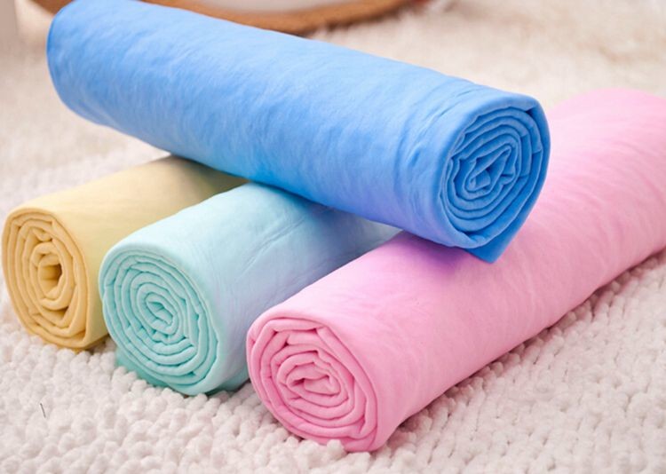 Rectangular Pva Buffing Microfiber Cloth Chemical Resistant Machine Washable Personalized