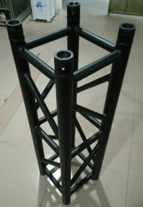 Black Aluminum Spigot Stage Truss 300*300*1m Size For Indoor Show And Events