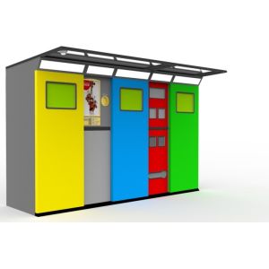 University Multi-Container Waste And Garbage Reverse Recycling Vending Machine