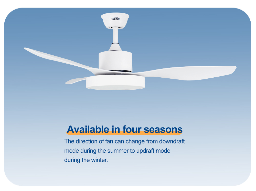 48" AC/DC Copper Motor Ceiling Fan with Remote Control and Natural Wind Function