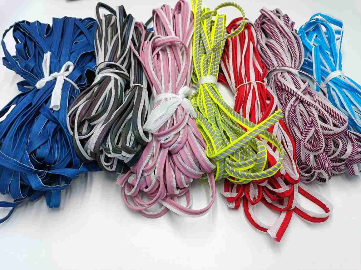 Class2 Polyester TC High Reflective Piping For Clothes Webbing