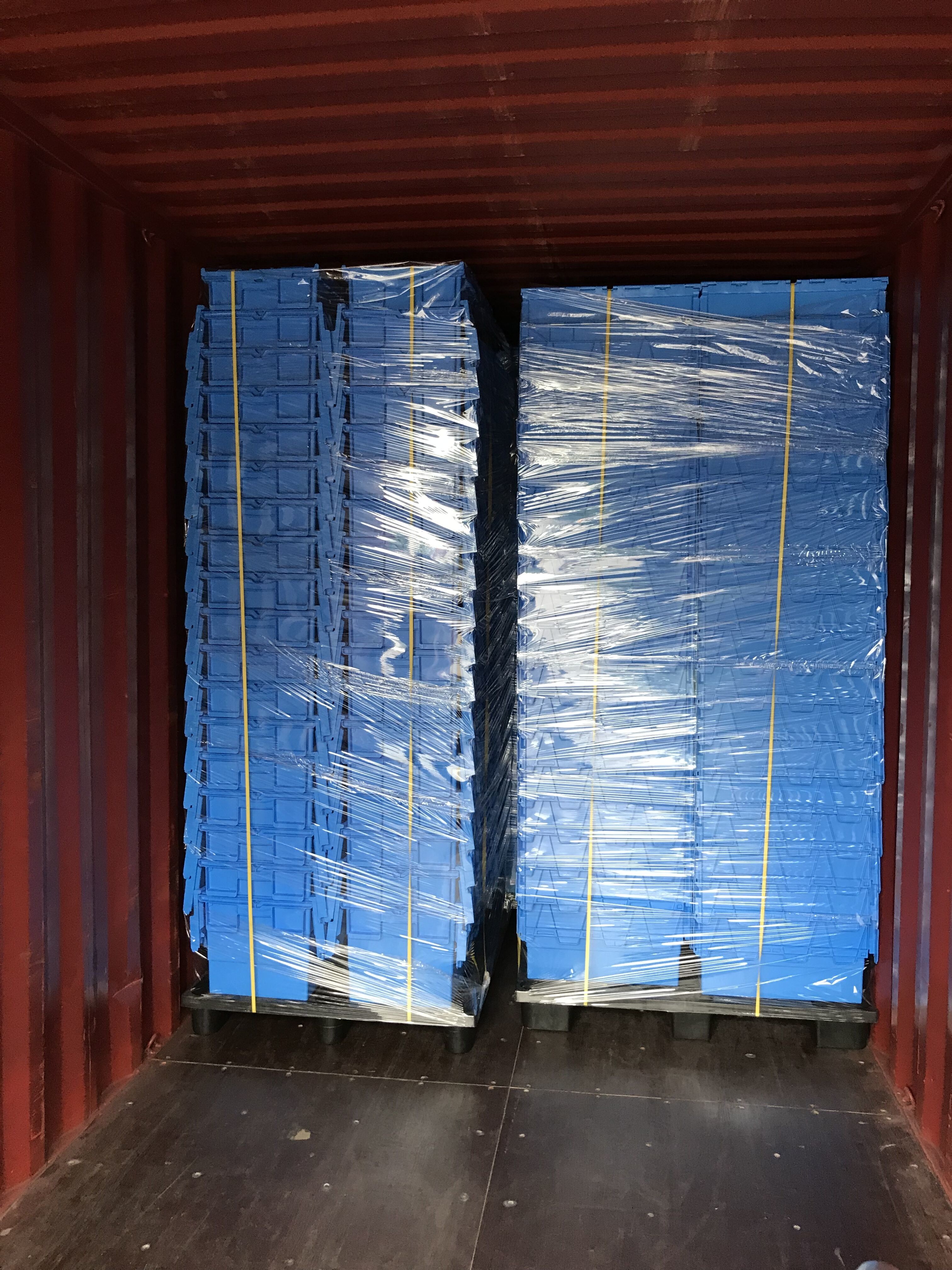 HDPE Reinforced 1200*1000 Mm Black Plastic Pallets
