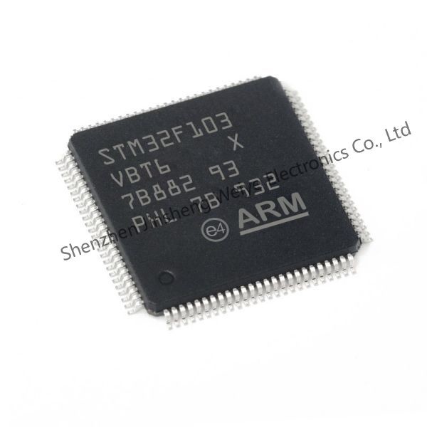  STM32F103VBT6 ARM Microcontrollers MCU 32 BIT Cortex M3 128K 20KB RAM 2X12 ADC Manufactures