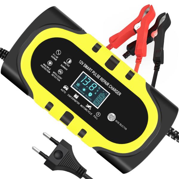 12V/1.25A Output 10A 8A 20A Pulse Repair Smart Fast Charger Lead-Acid Battery