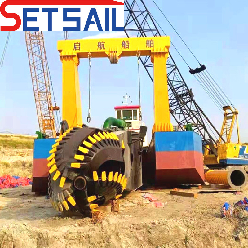 Water Flow 800m3 Cutter Snad Pump Dredger with Diesel Engine