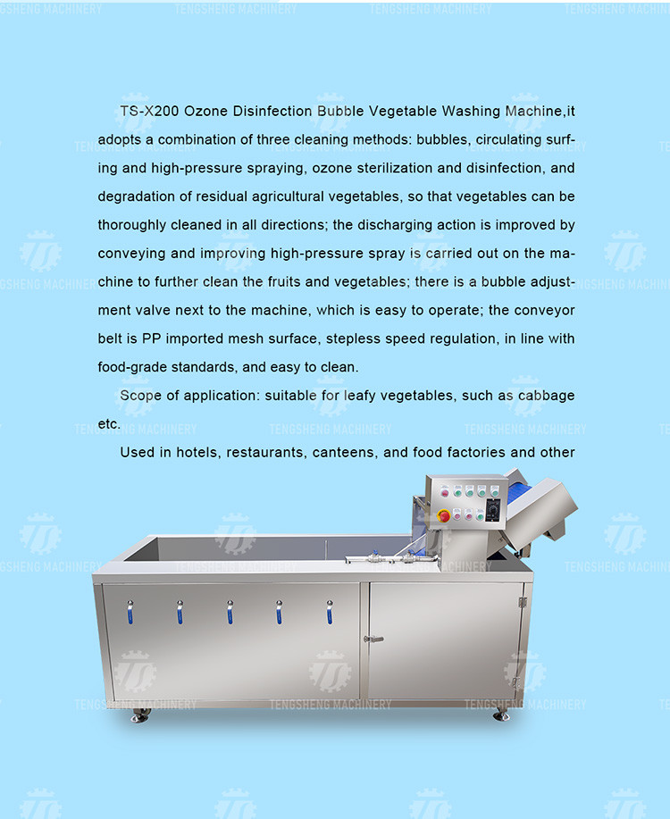 380V Integrating Spinach Washing Machine , Blasting Isolating Potato Cleaning Machine