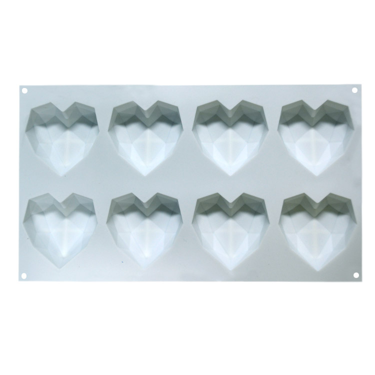 Heart Shape 3d Cake Mould Customized Food Grade Diy Handmade