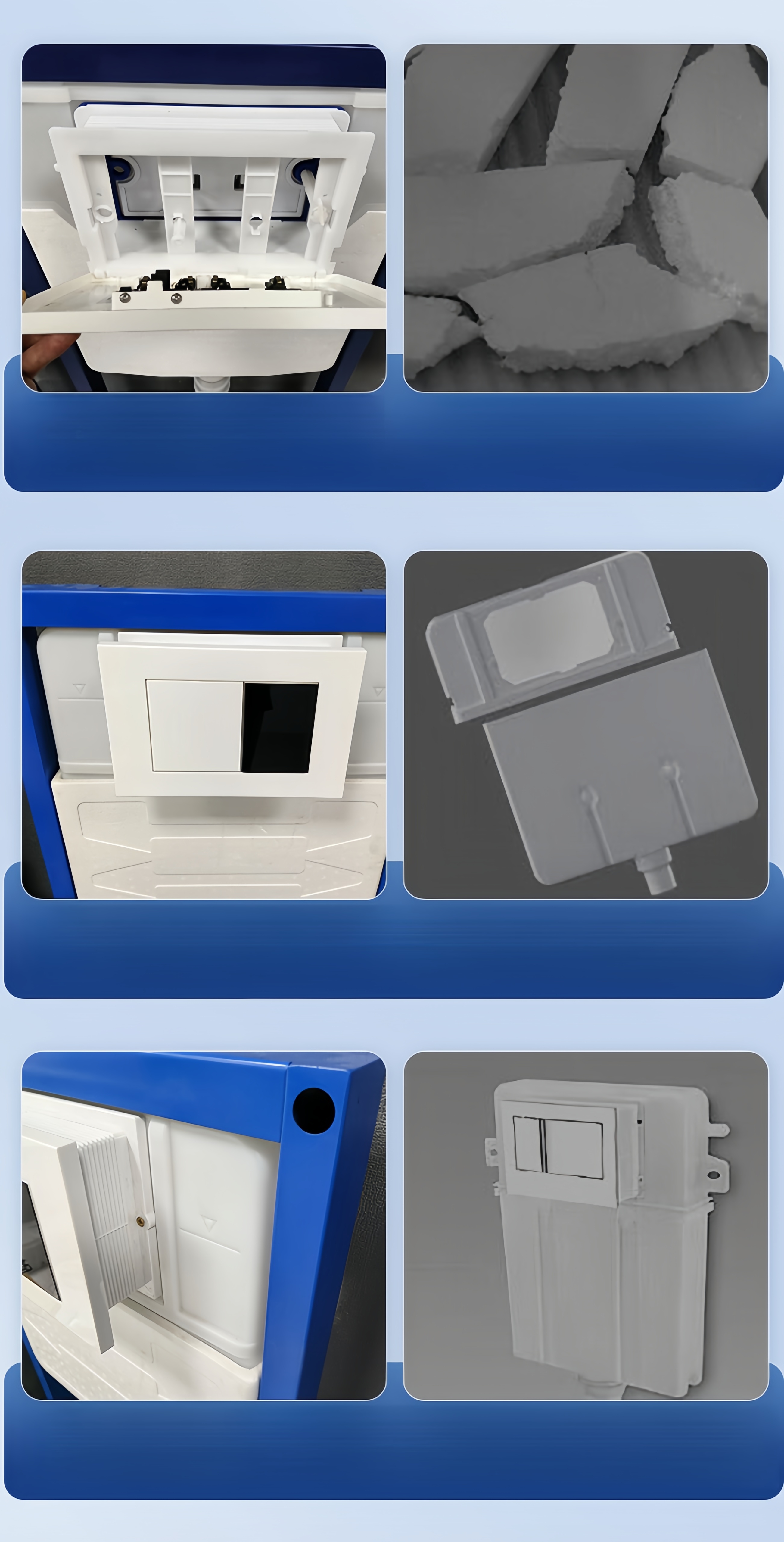 Floor Mounted Installation Modern Ceramic Toilet WC with Plastic Steel Flush Water Tank