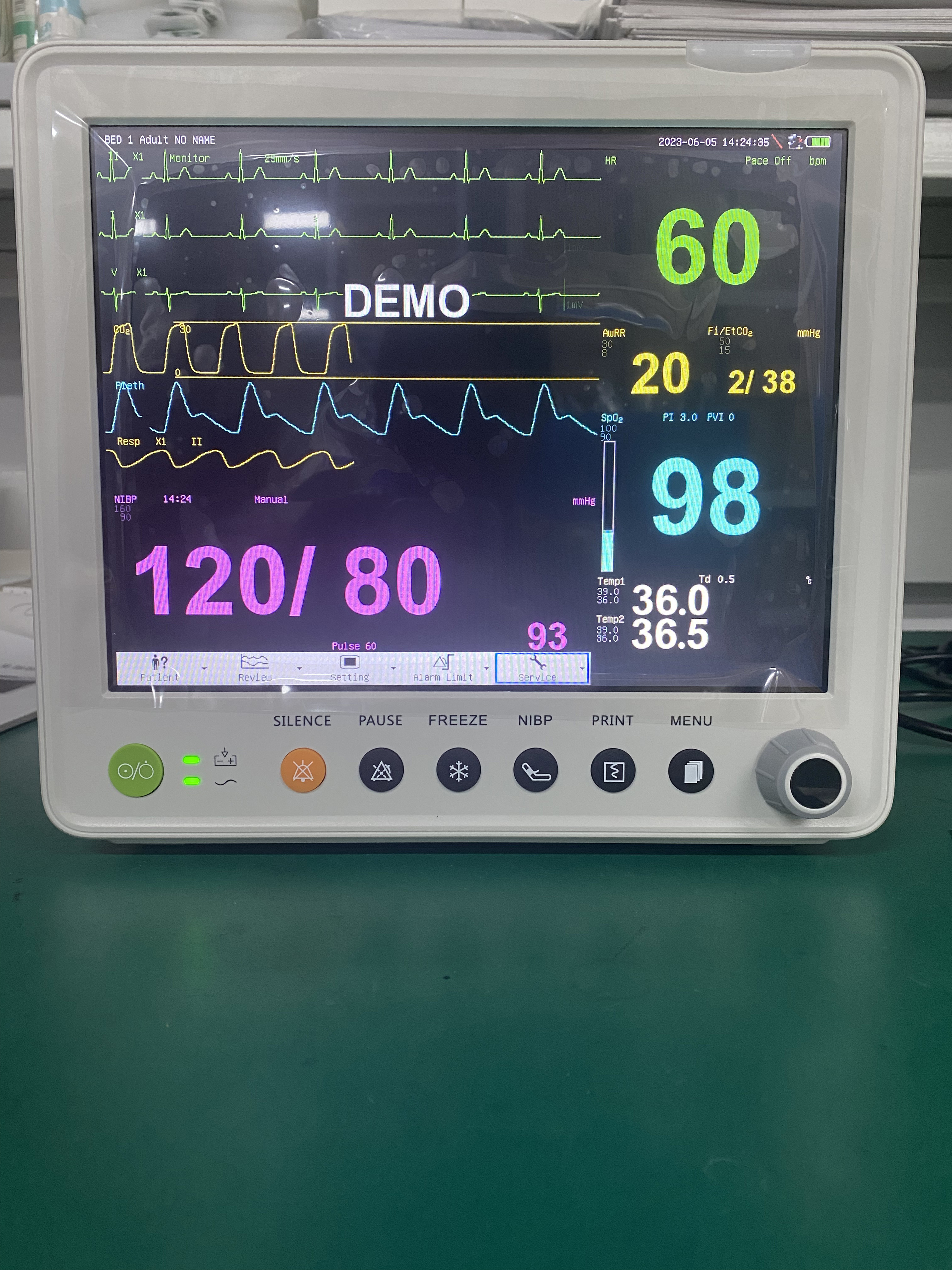 Multi Parameter Animals Veterinary Monitoring Equipment Vet Hospital Critical Care