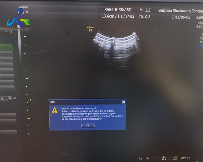GE RAB4-8-RS 4D Ultrasound Probe Motor Repair Original Condition