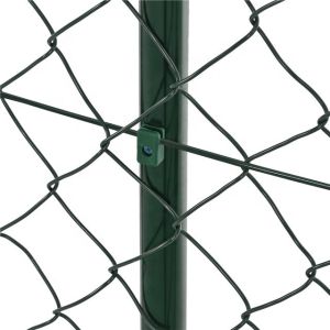 Diamond Pattern Chain Link Security Fence / Durable Hurricane Fence Panels