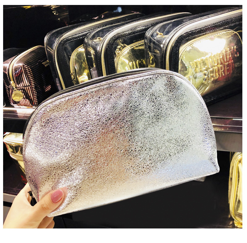 Women Zipper PU Leather Travel Cosmetic Bag Set