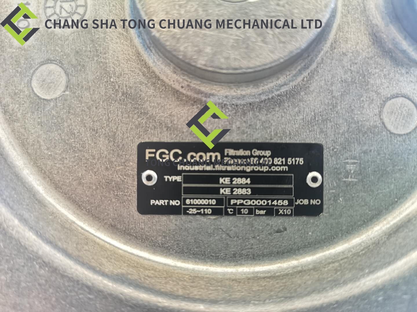 Zoomlion Concrete Pump Return Oil Filter Assembly KE 2884+KE 2883 1010600428
