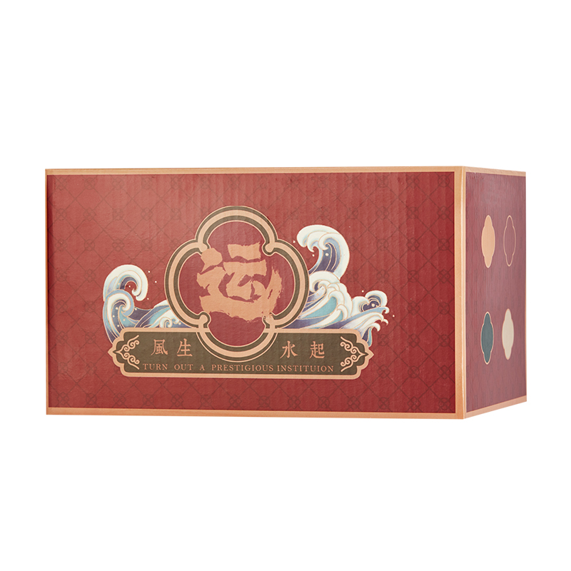 Ready To Ship In Stock Creative Chinese-Style Stacking Ceramic Mug With Gift Box In Office Home Tea Coffee Gift Mug